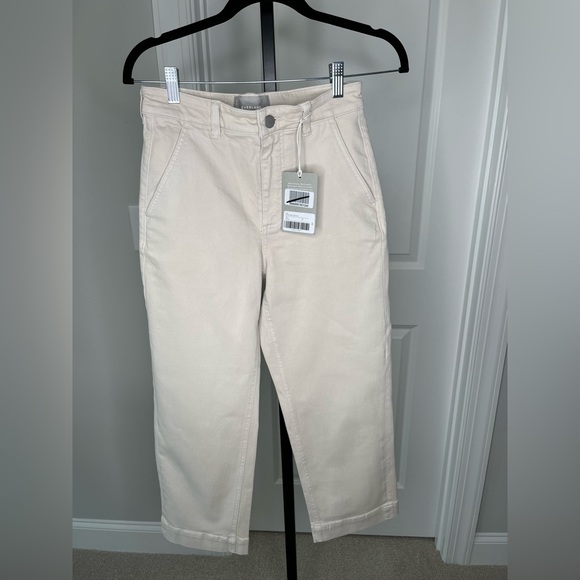 NWT EVERLANE The Straight-Leg Crop Pant in Stone, Size 0, 00 - Picture 5 of 11